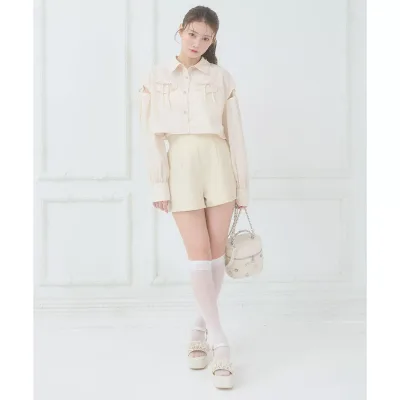 ハイウエストショートパンツ/マジェスティックレゴン(MAJESTIC LEGON)
