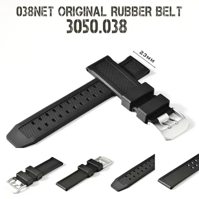 強化ラバー採用 LUMINOX ルミノックス 当店オリジナル ラバーベルト 交換ベルト 3050.038(ベルト幅23mm/23ミリ)適合モデル カラーマークシリーズ 3050 3080 8821 8823 8826 ほか