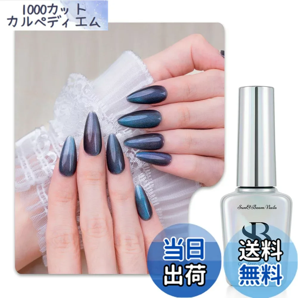 【送料無料】Sun&Beam Nails ワンステップ ジェルネイル 3in1 | ベース トップ 不要 サンディング不要 UV・LED対応 簡単オフ 15ml 色:#738 オーロラナイト