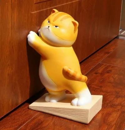 ドアストッパー 可愛い アニマル 猫 玄関 おしゃれ インテリア 置物 扉 プレゼント ギフト インテリア ドア ストッパー ブックエンド 便利 固定 オフィス 開けっ放し 簡単取り付け 子供部屋 安全 防止