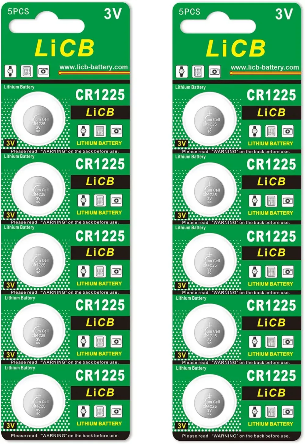 月間優良ショップ受賞店 10個入 CR1225 リチウム ボタン 電池 3V 1225 コイン形電池 水銀ゼロシリーズ