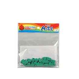 【ポイント20倍】【20P×10セット】 ARTEC Artecブロック ミニ四角 緑 ATC77829X10