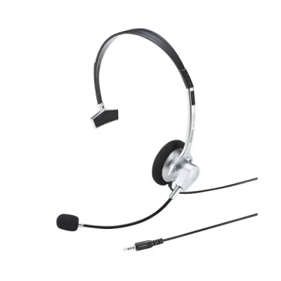 【ポイント20倍】(まとめ)サンワサプライ 4極対応ヘッドセット MM-HS402SV【×3セット】