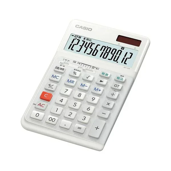 【ポイント20倍】カシオ 人間工学電卓 ジャストサイズ12桁 ホワイト