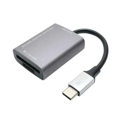 【ポイント20倍】ナカバヤシ ミヨシSD/microSDカードリーダ・ライタ Type-C(USB3.2Gen1対応) ダークシルバー USR-CSD1/DS1個