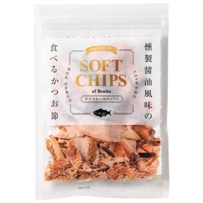 【ポイント20倍】食べるかつお節 半生かつおチップス燻製醤油風味