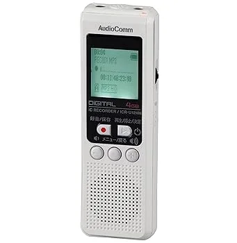 【中古】【39shop】オーム電機★ICレコーダー ICR-U124N(非常に良い)