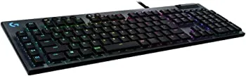 【中古】【非常に良い】Logicool G ロジクール G ゲーミングキーボード 有線 G813 薄型 GLスイッチ クリッキー メカニカル キーボード 日本語配列 LIGHTSYNC RGB USBパ