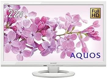 【中古】【39shop】シャープ★22V型 AQUOS フルハイビジョン 液晶テレビ 外付HDD対応裏番組録画 ホワイト LC-22K45-W(良い)