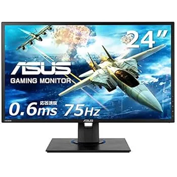 【中古】【39shop】ASUS★ゲーミングモニター VG245HE-J 24インチフルHD0.6ms75HzHDMIx2FreeSyncブルーライト軽減VESA対応国内正規品(非常に良い)