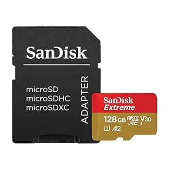 【中古】【39shop】SanDisk★ サンディスク 128GB Extreme microSDXC A2 SDSQXA1-128G-GN6MA 海外パッケージ品(非常に良い)