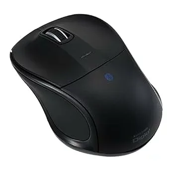 【中古】【39shop】Digio2★Bluetoothマウス 3ボタン 静音 ブルーLED 小型 ブラック MUS-BKT111BK(非常に良い)
