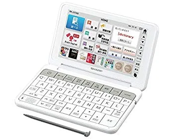 【中古】シャープ カラ—電子辞書 Brain 高校生モデル ホワイト系 PW-H7700(PW-SH4同等品)