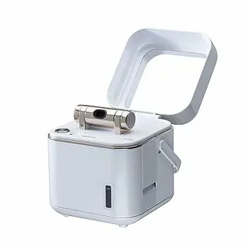 【中古】(良い)ツインバード フェイススチーマー コンパクト イオンスチーム 美顔器 ミラー付 毛穴ケア 水道水対応 パールホワイト 白 SH-2787PW