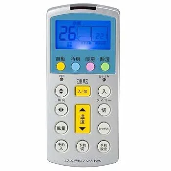【中古】オーム電機 エアコン汎用リモコン エコ&快眠機能付き OAR-500N