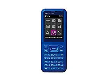 【中古】【非常に良い】WILLCOM SII PORTUS WX02S (BLUE)