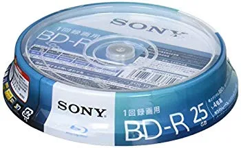 【中古】【非常に良い】SONY ビデオ用ブルーレイディスク 10BNR1VJPP4(BD-R 1層:4倍速 10枚パック)
