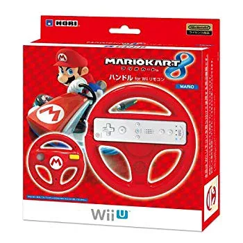 【中古】【非常に良い】マリオカート8 ハンドル for Wiiリモコン マリオ