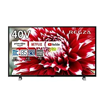 【中古】REGZA 40V型 液晶テレビ レグザ 40V34 フルハイビジョン 外付けHDD 裏番組録画 ネット動画対応(2020年モデル)