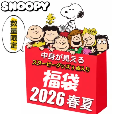 スヌーピー グッズ 初売り 福袋 セール 2026 キッズ レディース メンズ 中身が見える 3点入り 1580円 保冷温 エコバッグ 保冷バッグ のびのび ソックス 巾着袋 靴下 女の子 女性 子供 まとめ売り 2026福袋 雑貨 SNOOPY お買得 お得 新春 SALE