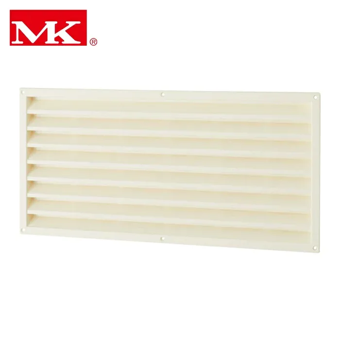 MK P-130-08F P.Cドアー用ガラリ 小々 60X400mm ミルキーホワイト (1個)