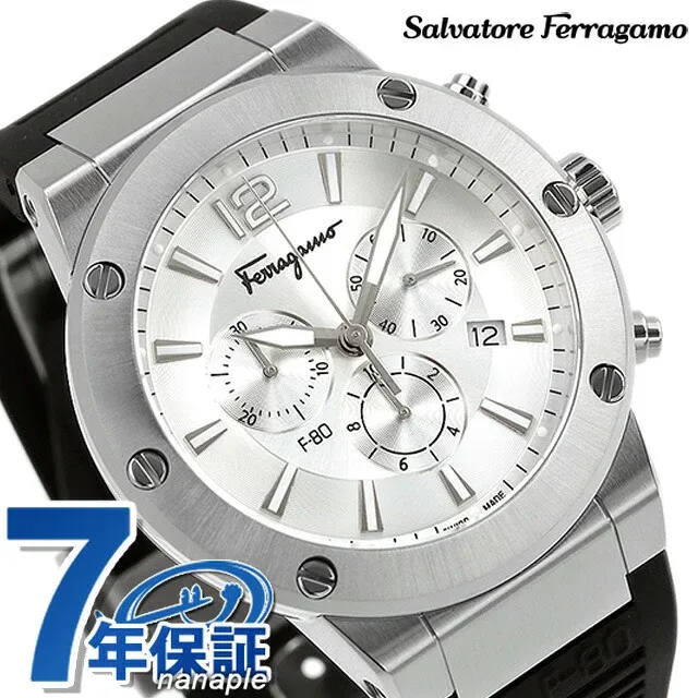 サルヴァトーレ フェラガモ エフエイティ クオーツ 腕時計 ブランド メンズ クロノグラフ Salvatore Ferragamo SFEX00623 アナログ シルバー ブラック 黒 スイス製 プレゼント 実用的