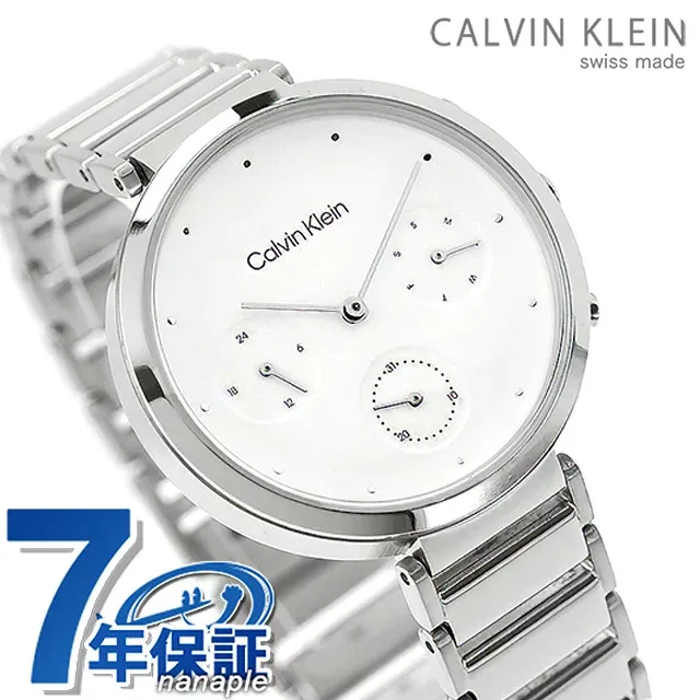 カルバンクライン ミニマリスティック ティーバー クォーツ 電池式 腕時計 ブランド レディース Calvin Klein 25200282 アナログ ホワイト 白 おしゃれ 防水 かわいい プレゼント 女性 実用的