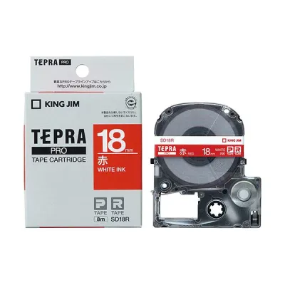 【5個セット】 KING JIM キングジム テプラ PROテープビビッド 18mm 赤 KJ-SD18RX5 【 セット販売 まとめ買い 割引 オフィス 文房具 文具 業務用 オフィス用品 】 文具 オフィス用品 ラベルシール プリンタ