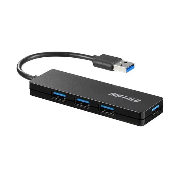 バッファロー USB3.0バスパワーハブ 4ポート ブラック BSH4U120U3BK 1個 【×2セット】 【お徳用 まとめ買い お買い得 業務用 割引 セット販売】