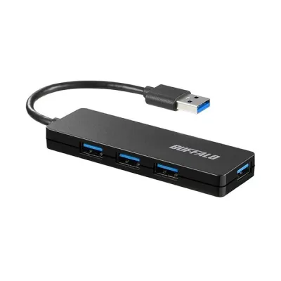 バッファロー USB3.0バスパワーハブ 4ポート ブラック BSH4U120U3BK 1個 【×2セット】 【お徳用 まとめ買い お買い得 業務用 割引 セット販売】
