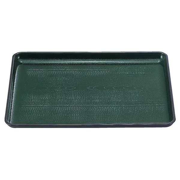 尺2 新木目会席盆 / トレー 【グリーン天黒SL】 360mm×260mm×20mm 日本製 〔和食 レストラン 居酒屋 店舗 業務用 キッチン 厨房 お店〕 キッチン用品・食器・調理器具 日用雑貨・キッチン用品 配膳用品 お盆・トレー キッチン トレー お盆 業務用食器