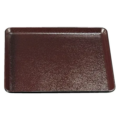 尺1 耐熱木目角盆 / トレー 【茶SL】 338mm×338mm×18mm 日本製 食洗機対応 〔和食 レストラン 居酒屋 店舗 業務用 キッチン 厨房 お店〕 キッチン用品・食器・調理器具 日用雑貨・キッチン用品 配膳用品 お盆・トレー キッチン トレー お盆 業務用食器
