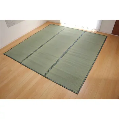 い草 上敷き / ラグマット 【糸引織 六一間6畳 約277×370cm】 抗菌 防臭 調湿 日本製 減農薬栽培 熊本県八代産イ草使用