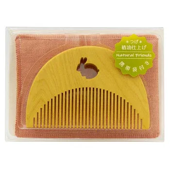 Natural Friends つげのくし うさぎ CA-1600P【送料無料】 メール便対応商品