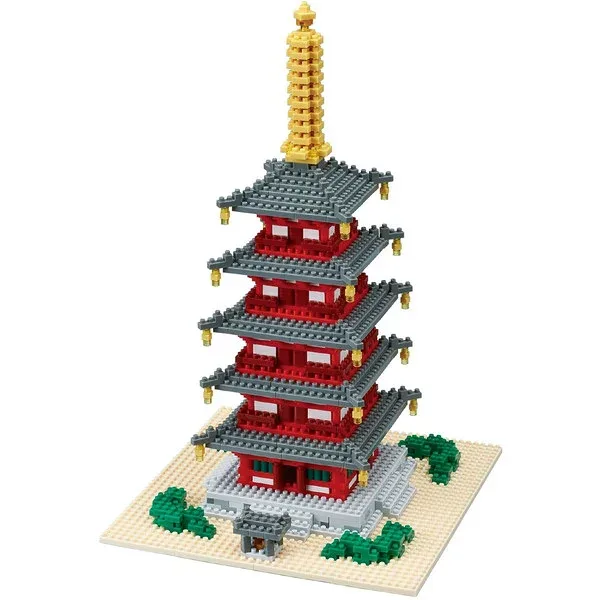 カワダ ナノブロック 五重塔 デラックスエディション NB-031