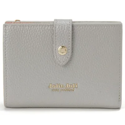 財布 二つ折り財布 Jolie Joli ジョリージョリ ベルトラップウォレット シルバー JJ-2026180-600 レディース シンプル コンパクト おしゃれ かわいい 誕生日 新生活 クリスマス プレゼント ギフト