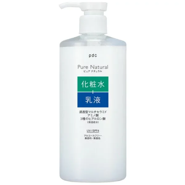 ピュア ナチュラル エッセンスローション UV N 大容量 400mL 化粧液 化粧水 乳液 保湿ローション UVケア セラミド 乾燥 敏感肌 低刺激 植物性保湿成分 ヒアルロン酸 コラーゲン スキンケア pdc Pure Natural
