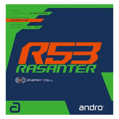 <ネコポス発送 送料無料> andro(アンドロ) 110021092 卓球 裏ソフトラバー RASANTER R53 グリーン 26SS