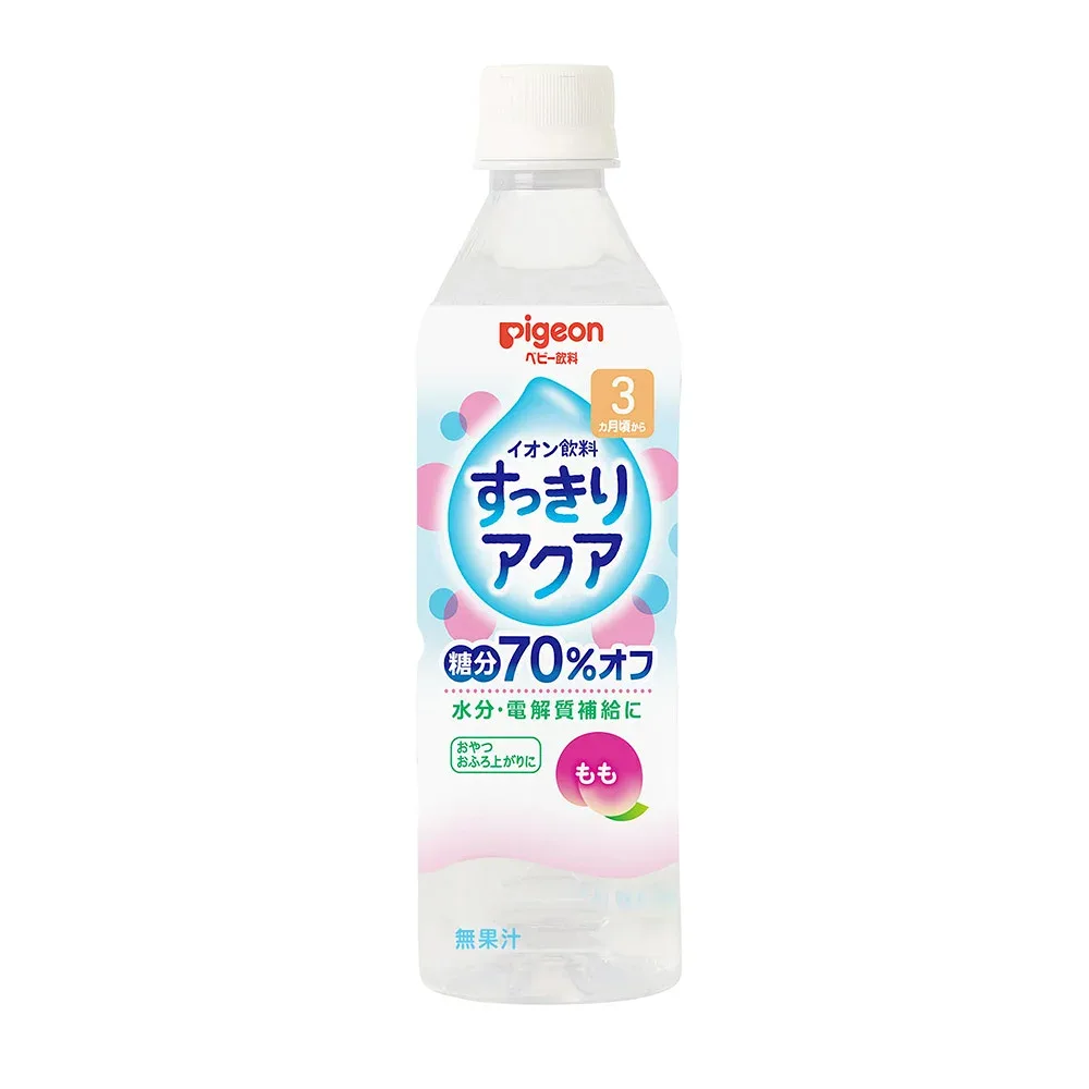 【クーポン配布中】ピジョン ペットボトル すっきりアクア もも 500ml イオン飲料 水分 電解質 補給 紙パック ベビー飲料 ベビー 赤ちゃん