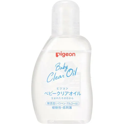 【クーポン配布中】ピジョン ベビークリアオイル 80ml【pigeon ベビークリアローション 無添加 弱酸性 低刺激 ベビー用品 保湿 沐浴 生まれたその日から】