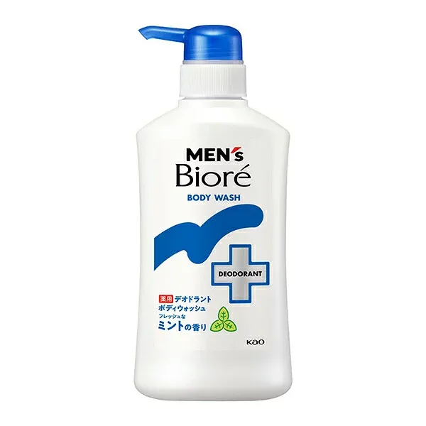 【クーポン配布中】花王 メンズビオレ 薬用 デオドラント ボディウォッシュ フレッシュなミントの香り 本体 ポンプ 420ml ボディソープ