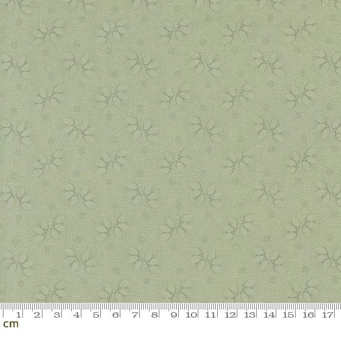 【Moda モダ】Collections For A Cause Unity-46267-12 グリーン ドット柄 点描 アンティーク柄 おしゃれ コットン100% シーチング 110cm幅【10cm単位販売】 (3A-06-1)