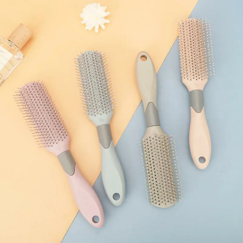 ヘアブラシ レディース ヘアケア マッサージ 頭皮ケア クッションブラシ パドルブラシ 髪質改良 絡まり解消 静電気防止 櫛 くし 頭皮マッサージ 経絡マッサージ 頭皮刺激 血行促進 美容 美髪ケア 育毛 スタイリング 巻き髪 カールヘア ふんわり ボリ