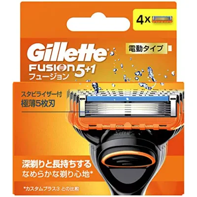 Gillette ジレット フュージョン 電動タイプ 替刃4コ入