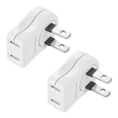 アイメディア(Aimedia) ヤザワ YAZAWA L字型コンセントタップ 2個組 電源タップ L字型プラグ 1個口 隙間 配線すっきり AY