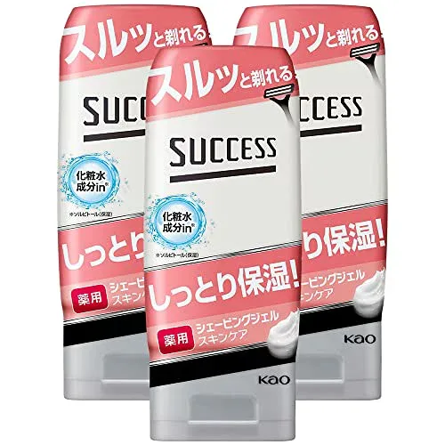 SUCCESS サクセス 【まとめ買い】薬用シェービングジェル スキンケアタイプ 180g×3個セット