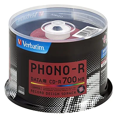 Verbatim Japan (Verbatim Japan) Single Recording CD-R 700MB 50 Pieces Record Design 48x Speed SR80PH50V1
