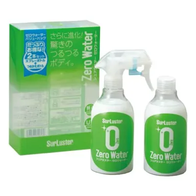 SurLuster(シュアラスター) ゼロウォーター バリューパック 詰め替え 280ml 2本 親水 ガラス系コーティング 約2ヶ月耐久 艶