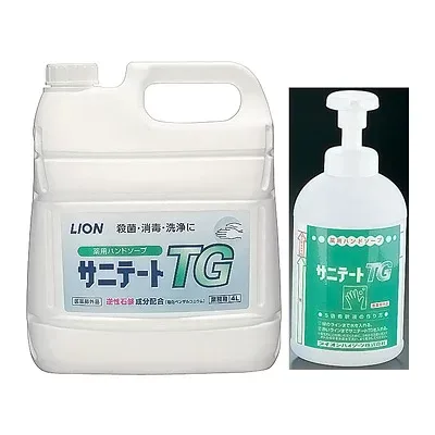 ライオン薬用ハンドソープ サニテートTG 4L 700ml泡ポンプ付【 アドキッチン 】