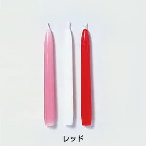 テーパーキャンドル(1打入) 12インチ 【レッド】